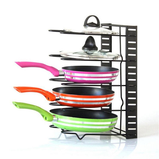 Organizador Extensible de Ollas y Sartenes Multicapa de Metal