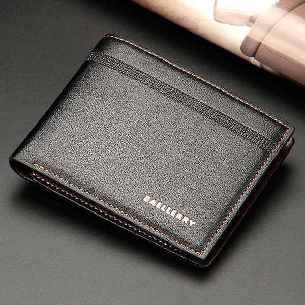 Cartera Ejecutiva Corta de Cuero PU con Diseño Cruzado - Image 7