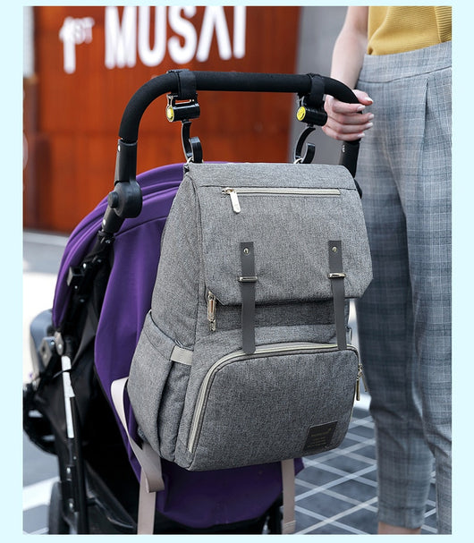 Mochila Maternal Térmica Impermeable con Carga USB y Calentador de Biberones - Image 7