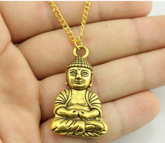 Collar Cadena Buddha Minimalista Unisex - Diseño Coreano Elegante - Image 2