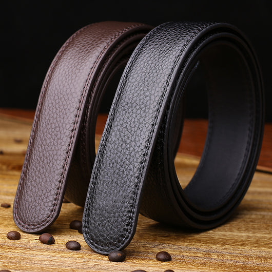 Cinturón de Cuero Ejecutivo para Hombre con Hebilla Automática de Dos Capas - Image 3