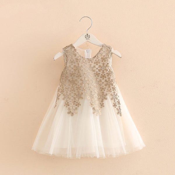 Vestido-Body de Gasa para Bebé