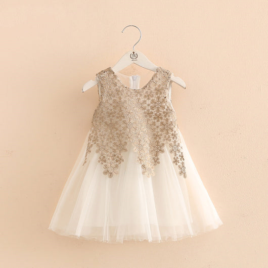 Vestido-Body de Gasa para Bebé