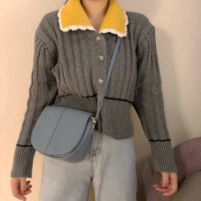 Cardigan con Botones Desmontables y Cordones - Image 4