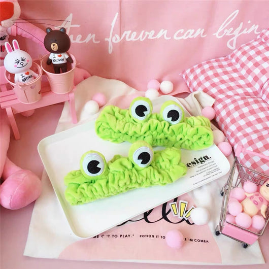Diadema Infantil Rana Verde Kawaii Net Red - Image 4