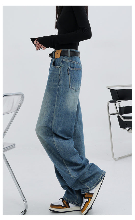 Jeans Retro Azul Holgados de Corte Recto - Image 36