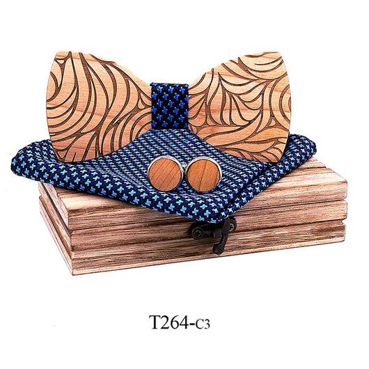 Corbatín de Madera con Patrón Floral Elegante - Image 8