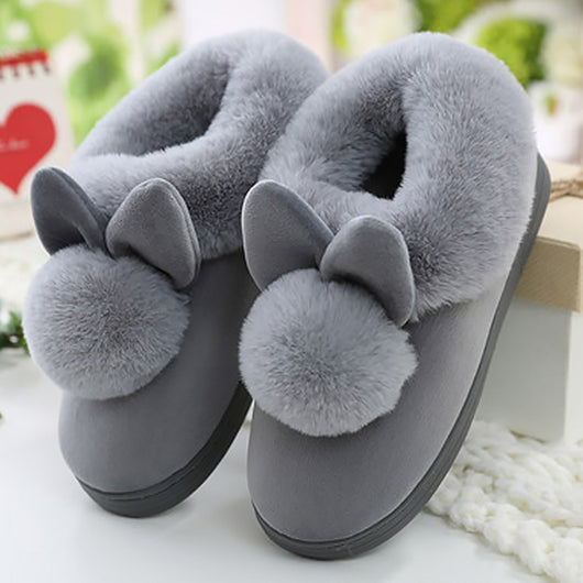 Pantuflas de Conejo en Algodón - Comodidad Suave para Casa - Image 4