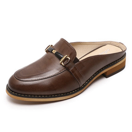 Pantuflas de Cuero con Hebilla Ecuestre - Image 6