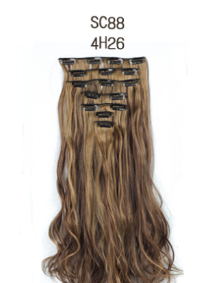 Extensiones de Cabello con Clip de Fibra Térmica - Volumen Instantáneo - Image 2