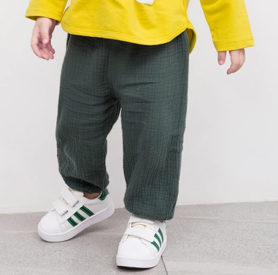 Pantalones Harem de Algodón Infantil Protección Anti Mosquitos - Image 3