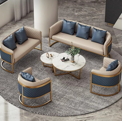 Conjunto de Sofá y Mesa de Café Ejecutivo Lujo Minimalista