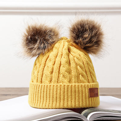 Gorras de Piel de Mapache para Bebés y Niños - Image 15