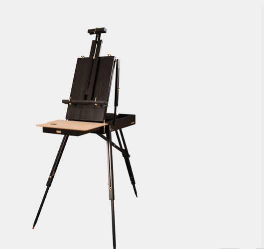 Caja de Pintura Portátil de Madera de Haya con Caballete Extraíble para Óleo - Image 5