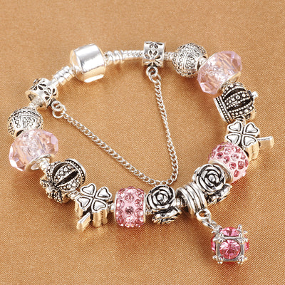 Pulsera de Cristal DIY Ajustable - Abalorios Europeos para Personalizar - Image 9