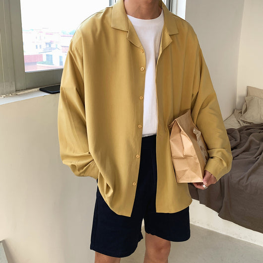 Camisa Manga Larga Hombre Estilo Japonés Trendy - Image 14