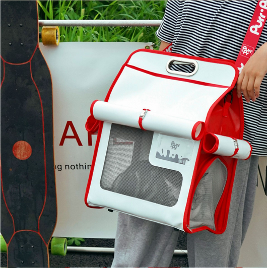 Bolso de Hombro Elegante Cat Air Box Tono Cáscara de Huevo - Image 9
