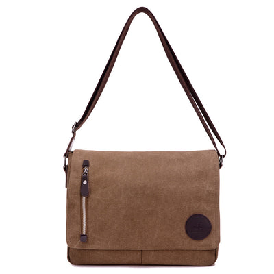 Bolsa de Lona Vintage para Hombre - Bandolera Profesional 14 Pulgadas - Image 11