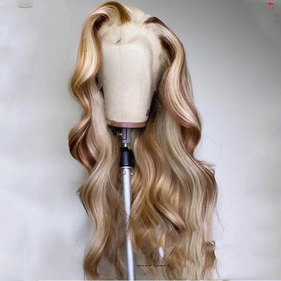 Peluca de Cabello Humano Rubio Castaño Nabea Uty - Image 9