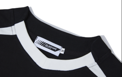 Playera Unisex Diseño Minimalista con Costuras Blanco y Negro - Image 14