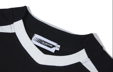 Playera Unisex Diseño Minimalista con Costuras Blanco y Negro - Image 14