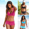 Bikini Estampado con Cierre de Cuatro Esquinas - Diseño Europeo Moderno