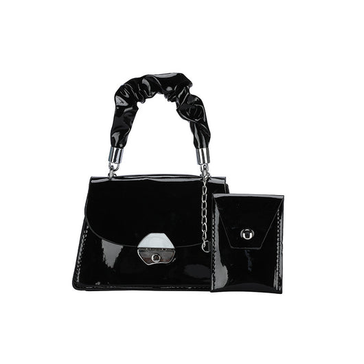 Bolso Bandolera de Cuero Charol Brillante - Diseño Minimalista y Elegante - Image 2