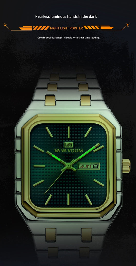 Reloj Cuadrado Luminoso Casual para Hombre - Image 18