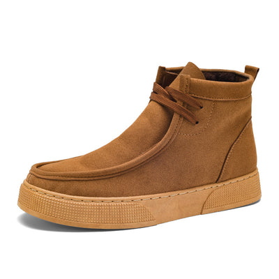 Tenis Retro de Gamuza con Detalles de Herramientas Altos para Hombre - Image 5