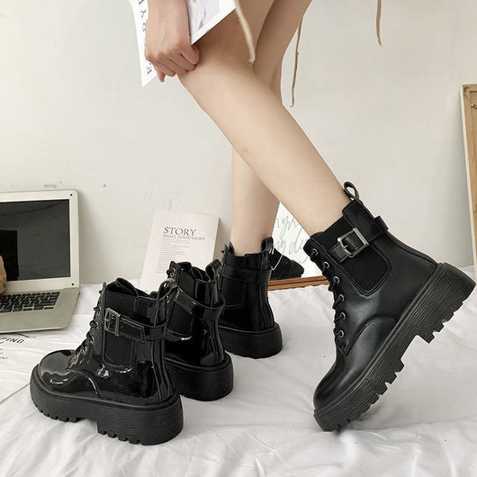 Botas Clásicas Británicas Cómodas con Suela Gruesa - Image 10