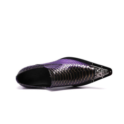 Zapatos de Punta Afilada Estilo Británico Coreano con Detalles Metálicos - Image 5