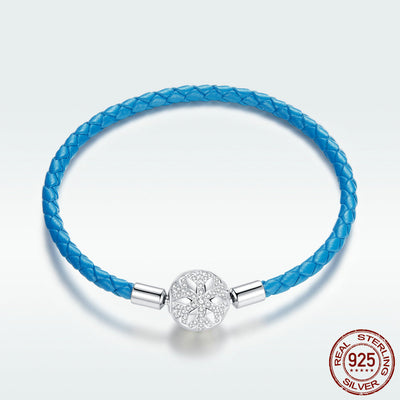 Pulsera de Plata Esterlina S925 Bicolor Trébol de Cuatro Hojas - Image 11