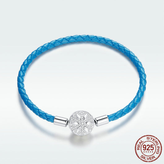 Pulsera de Plata Esterlina S925 Bicolor Trébol de Cuatro Hojas - Image 11