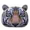Almohada Cervical con Diseño de Tigre en Felpa Suave