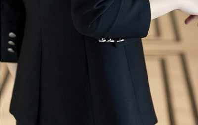 Traje Ejecutivo Femenino de Dos Piezas en Colores Sólidos - Image 5