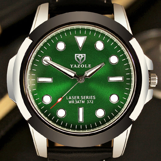 Reloj Deportivo YAZOLE 372 - Cuarzo Resistente con Esfera Luminosa Verde