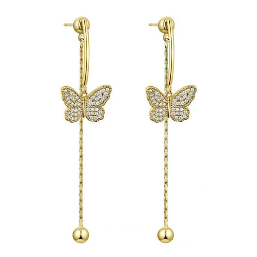Aretes de Mariposa con Flecos Premium Sense - Image 6