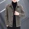 Abrigo de Lana Corto para Hombre - Chaqueta Acolchada Otoño Invierno