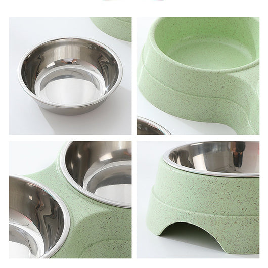 Comedero Doble Acero Inoxidable para Perros y Gatos - Bebedero Dual Mascotas - Image 5