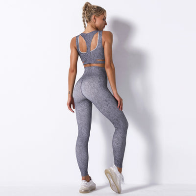 Conjunto de Yoga Deportivo con Estampado Realzador - Image 3
