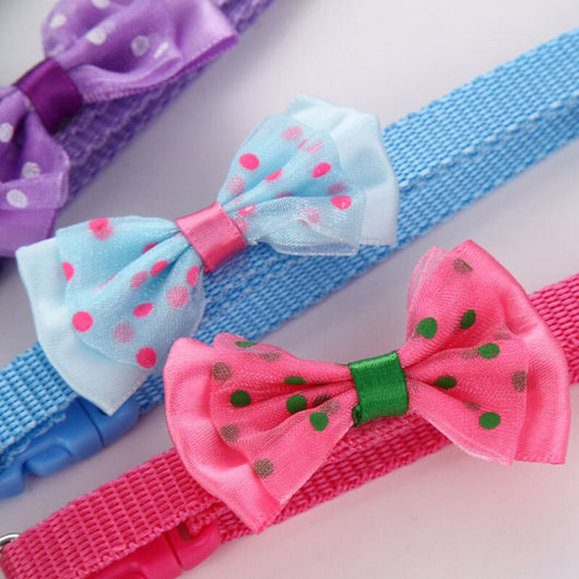 Collar Ajustable para Gato con Moño y Campana de Nylon - Image 6