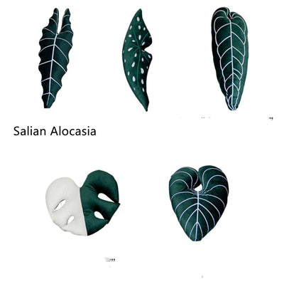 Almohada Lumbar Monstera Blanca - Cojín Decorativo para Sofá y Cama - Image 10