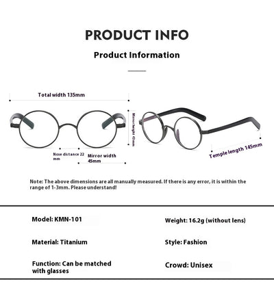Armazón de Gafas Retro Titanio Puro Alta Densidad - Image 16