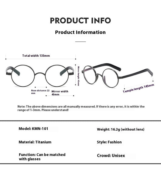 Armazón de Gafas Retro Titanio Puro Alta Densidad - Image 16
