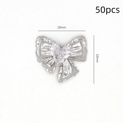 Adorno de Uñas Moño con Circonita Brillante - Image 32