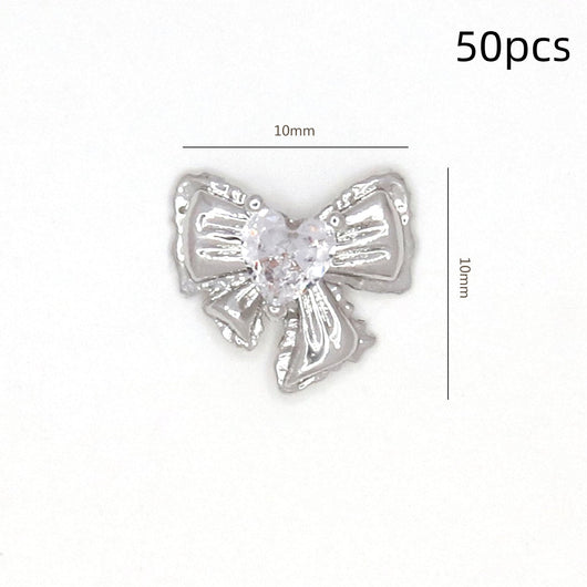 Adorno de Uñas Moño con Circonita Brillante - Image 32