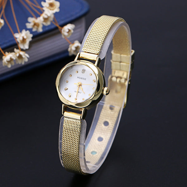 Reloj de Pulsera Elegante para Mujer con Diamantes - Diseño Coreano Minimalista