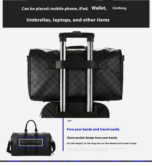 Bolso Bandolera Cuadros Coreano de Gran Capacidad para Viajes - Image 33