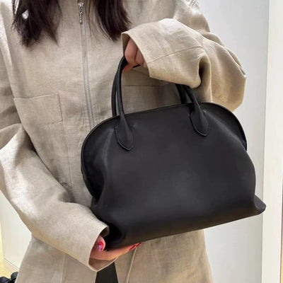 Bolso Minimalista de Cuero Genuino Estilo Old Money para Mujer