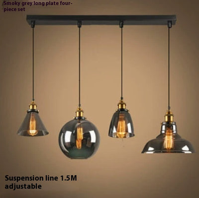 Lámpara Colgante Nórdica de Cristal Transparente para Restaurante - Image 22